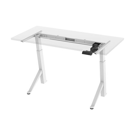 MONOPRICE Workstream by Single Motor Angled Sit-Stand Desk Frame with Built-In C 36077